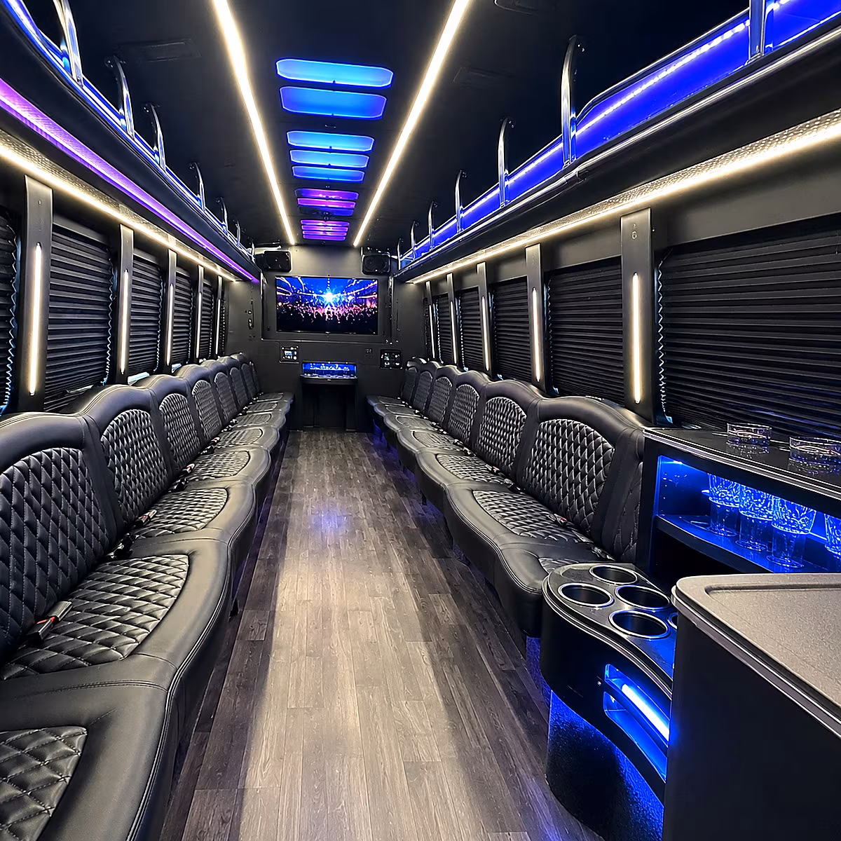 royal oak party bus rentals inside